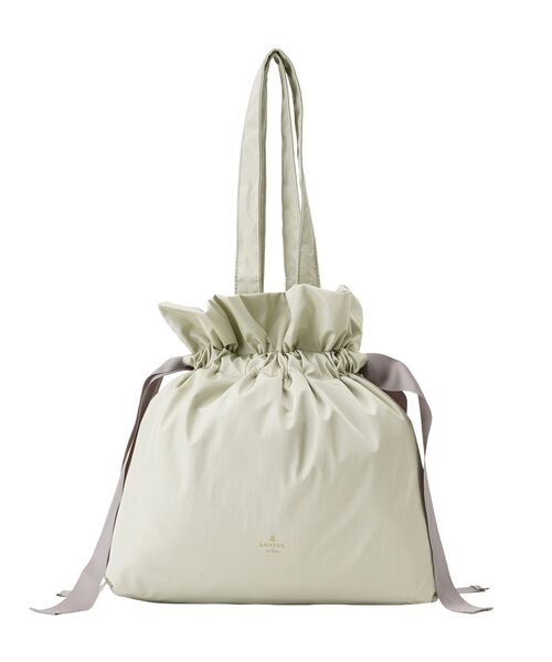 LANVIN en Bleu（ランバンオンブルー）の「グログランギャザートートバッグ（トートバッグ・レディース・ライトカーキ/ネイビー/ブラック/ブラウン・FREE）」の5枚目の写真