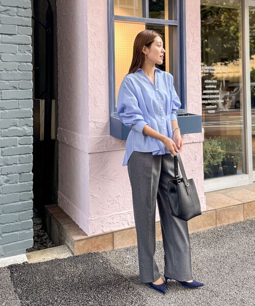 セール】【追加】ウォッシャブルシアースキッパータックブラウス