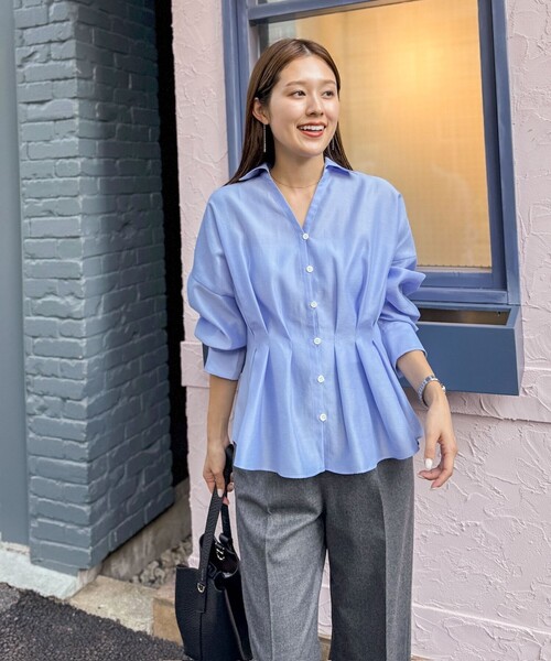 ノーリーズ　ウォッシャブルシアースキッパータックブラウス　2025 美品 ノーリーズウォッシャブルシアースキッパータックブラウス2025 美品