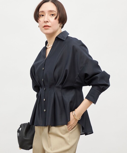 セール】【追加】ウォッシャブルシアースキッパータックブラウス