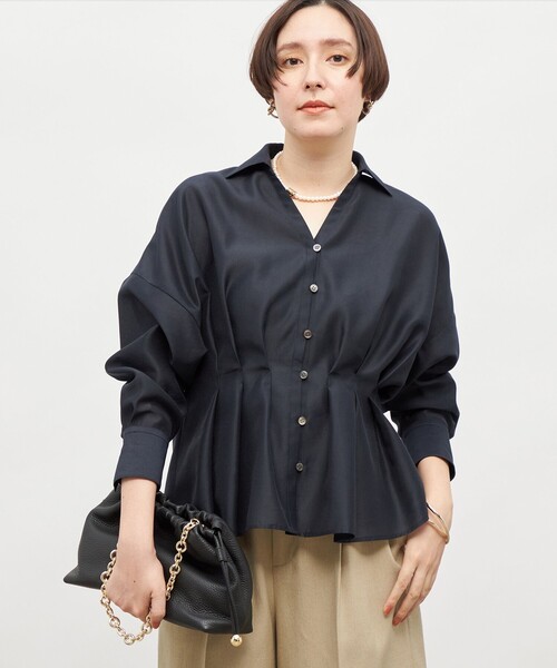 【新古品】NOLLEY'Sウォッシャブルシアースキッパータックブラウス NOLLEY'S（ノーリーズ） ブラウス シャツ 「追加」ウォッシャブル