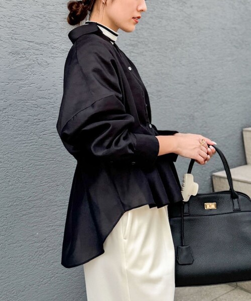 セール】【追加】ウォッシャブルシアースキッパータックブラウス