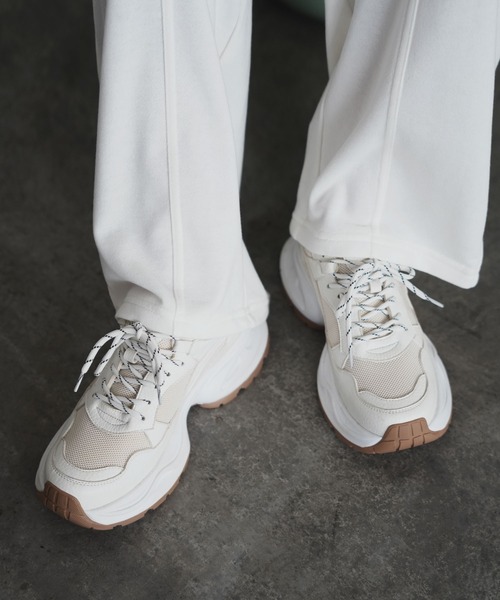 Bulue.(ブルー)の「【Bulue.】ダッドスニーカー(スニーカー・レディース・アイボリー/モカ・23.0cm/23.5cm/24.0cm/24.5cm/25.0cm)」の16枚目の写真