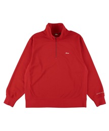 ハーフジップ」に該当するレッド/赤色系のメンズファッション