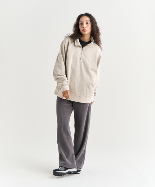 DRY MIX TERRY HALF ZIP SWEAT/ドライミックス テリー ハーフジップ