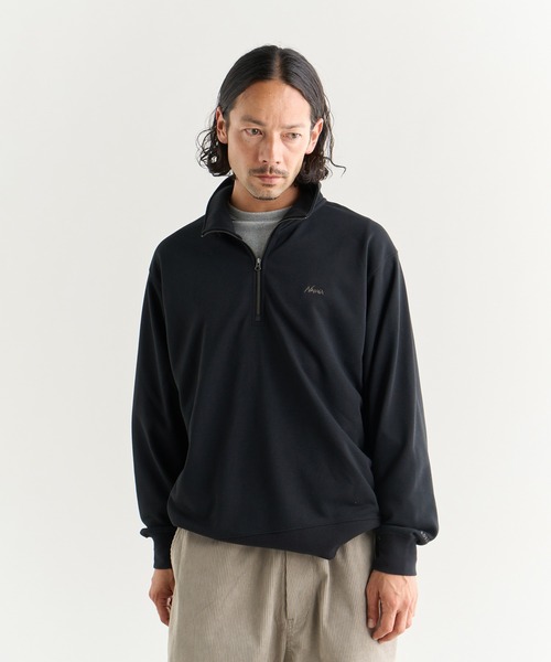 DRY MIX TERRY HALF ZIP SWEAT/ドライミックス テリー ハーフジップ