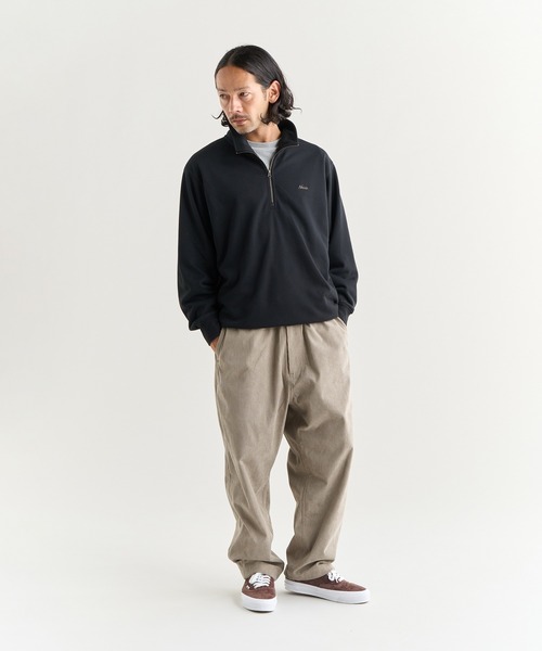 DRY MIX TERRY HALF ZIP SWEAT/ドライミックス テリー ハーフジップ