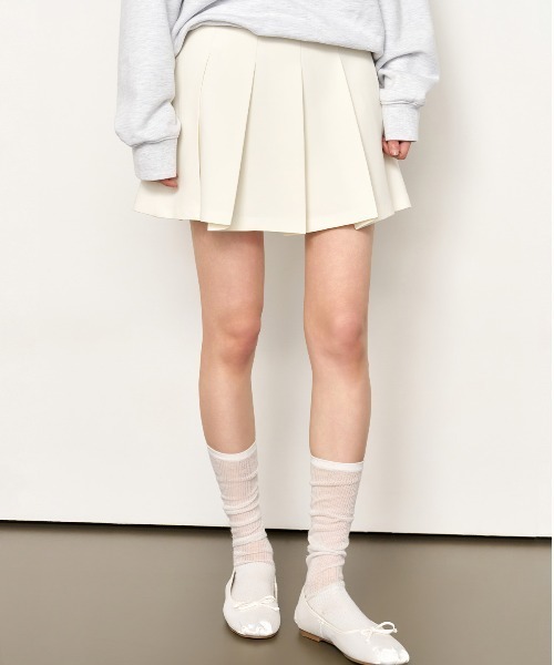 ミニスカート GENERAL IDEA Basic Pleated Mini Skirt 5BMM169 GENERAL IDEA/ジェネラルアイディア basic pleats mini skirt
