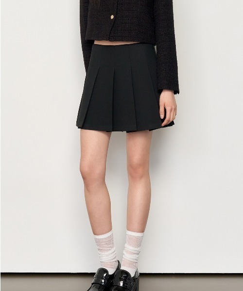 ミニスカート GENERAL IDEA Basic Pleated Mini Skirt 5BMM169 GENERAL IDEA/ジェネラルアイディア basic pleats mini skirt
