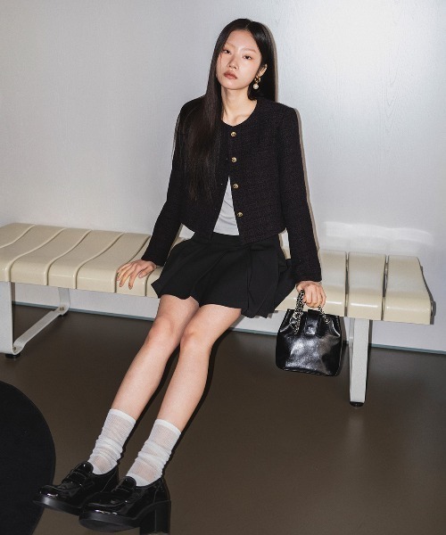 GENERAL IDEA（ジェネラルアイデア）の「GENERAL IDEA/ジェネラルアイディア basic pleats mini skirt ミニスカート（スカート・レディース・アイボリー/ブラック/チャコールグレー・S/M/L）」の16枚目の写真