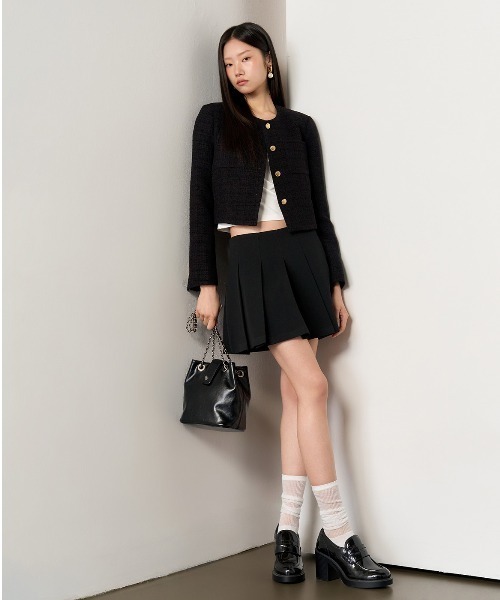 ミニスカート GENERAL IDEA Basic Pleated Mini Skirt 5BMM169 GENERAL IDEA Basic Pleated Mini Skirt 5BMM169 (GENERAL IDEA