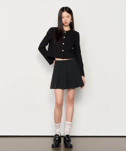 ミニスカート GENERAL IDEA Basic Pleated Mini Skirt 5BMM169 GENERAL IDEA/ジェネラルアイディア basic pleats mini skirt