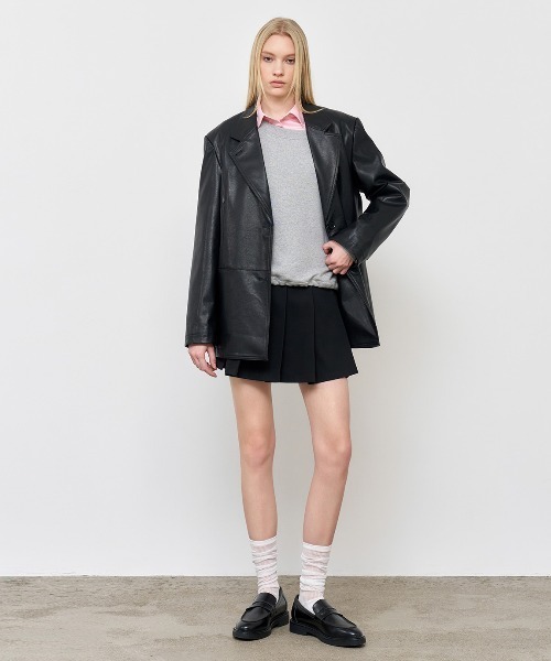 GENERAL IDEA（ジェネラルアイデア）の「GENERAL IDEA/ジェネラルアイディア basic pleats mini skirt ミニスカート（スカート・レディース・アイボリー/ブラック/チャコールグレー・S/M/L）」の21枚目の写真