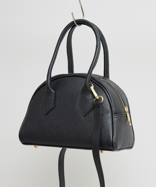 KATHARINE ROSS（キャサリンロス）の「【KATHARINE ROSS】【MILLELA FIRENZE】ショルダー付ミニボストン（ボストンバッグ・レディース・ブラック/ライトブルー/オフホワイト・MEDIUM）」の4枚目の写真