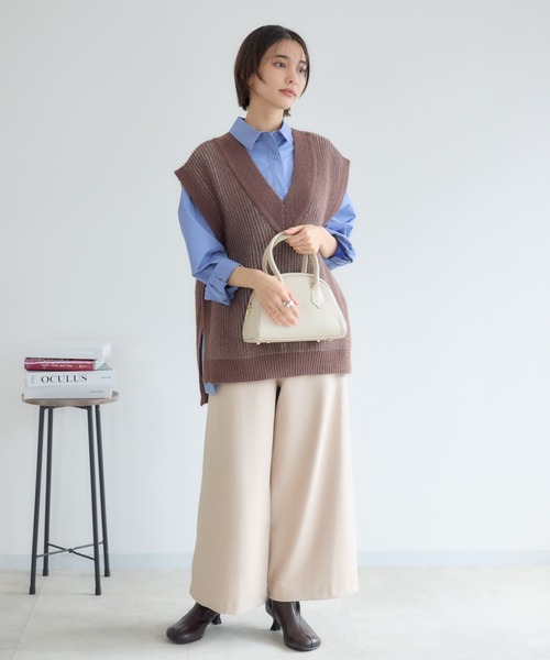 KATHARINE ROSS（キャサリンロス）の「【KATHARINE ROSS】【MILLELA FIRENZE】ショルダー付ミニボストン（ボストンバッグ・レディース・ブラック/ライトブルー/オフホワイト・MEDIUM）」の6枚目の写真