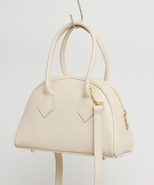 KATHARINE ROSS（キャサリンロス）の「【KATHARINE ROSS】【MILLELA FIRENZE】ショルダー付ミニボストン（ボストンバッグ・レディース・ブラック/ライトブルー/オフホワイト・MEDIUM）」の11枚目の写真