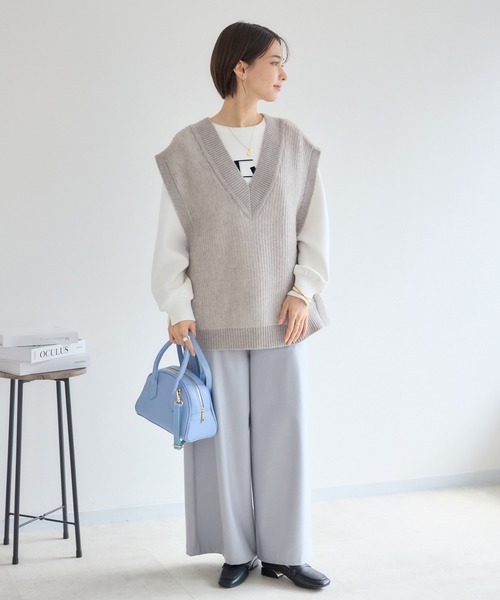 KATHARINE ROSS（キャサリンロス）の「【KATHARINE ROSS】【MILLELA FIRENZE】ショルダー付ミニボストン（ボストンバッグ・レディース・ブラック/ライトブルー/オフホワイト・MEDIUM）」の12枚目の写真