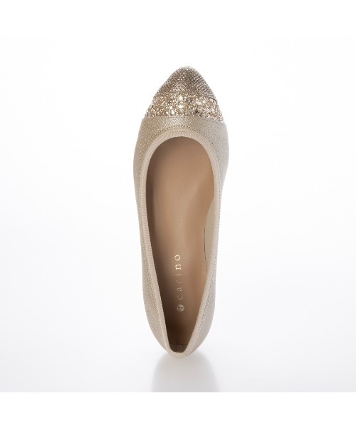 carino（カリーノ）の「ポインテッドトゥウエッジヒールパンプス（パンプス・レディース・ホワイトゴールド/クリアブラック/シルバー系その他4・23.5cm/23cm/24.5cm/24cm/22.5cm）」の12枚目の写真