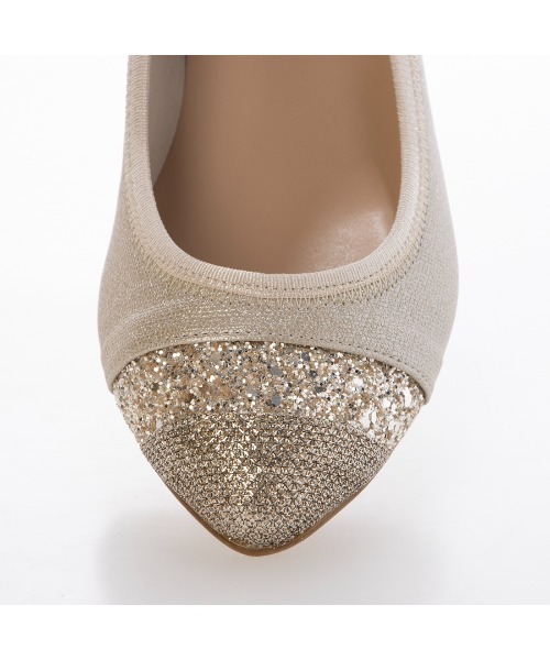 carino（カリーノ）の「ポインテッドトゥウエッジヒールパンプス（パンプス・レディース・ホワイトゴールド/クリアブラック/シルバー系その他4・23.5cm/23cm/24.5cm/24cm/22.5cm）」の14枚目の写真