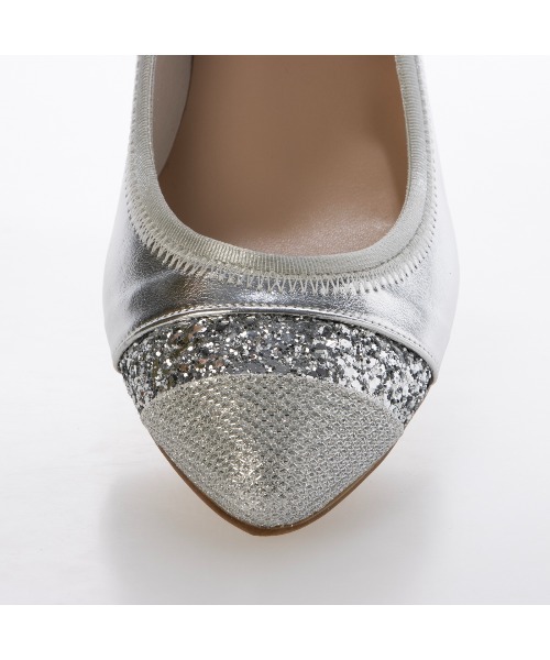 carino（カリーノ）の「ポインテッドトゥウエッジヒールパンプス（パンプス・レディース・ホワイトゴールド/クリアブラック/シルバー系その他4・23.5cm/23cm/24.5cm/24cm/22.5cm）」の20枚目の写真