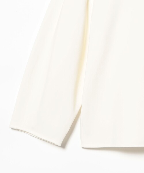 Demi-Luxe BEAMS（デミルクス ビームス）の「【1/9再値下げ】レーヨン ナイロン ポンチ Vネック プルオーバー［手洗い可］（Tシャツ/カットソー・レディース・ブラック/ホワイト・ONE SIZE）」の21枚目の写真