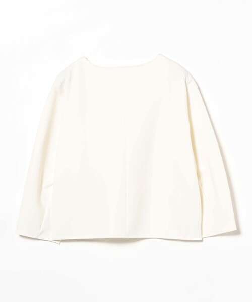 Demi-Luxe BEAMS（デミルクス ビームス）の「【1/9再値下げ】レーヨン ナイロン ポンチ Vネック プルオーバー［手洗い可］（Tシャツ/カットソー・レディース・ブラック/ホワイト・ONE SIZE）」の15枚目の写真