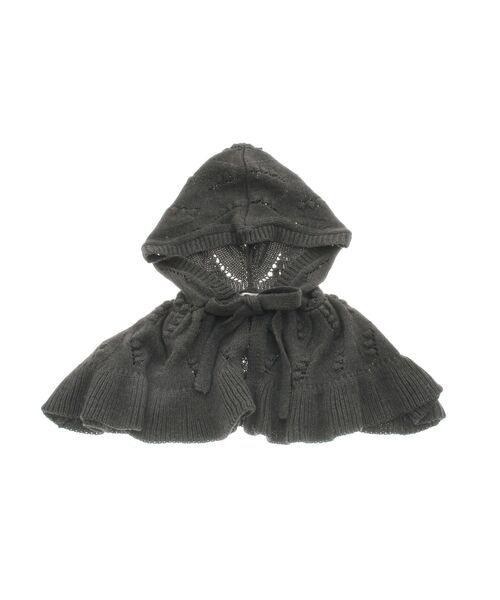 merry jenny（メリージェニー）の「ケープカラーニットフーディー（付け襟・レディース・チャコールグレー/ブルー/アイボリー・FREE）」の5枚目の写真