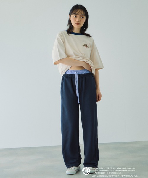 VICKY（ビッキー）の「OZリンガーバックプリントTシャツ≪洗濯機で洗える≫（Tシャツ/カットソー・レディース・ライトブルー/オフホワイト・M）」の13枚目の写真