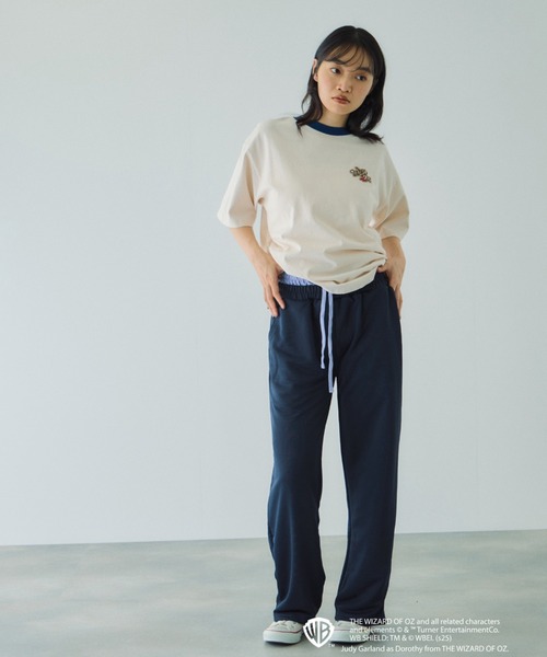 VICKY（ビッキー）の「OZリンガーバックプリントTシャツ≪洗濯機で洗える≫（Tシャツ/カットソー・レディース・ライトブルー/オフホワイト・M）」の14枚目の写真