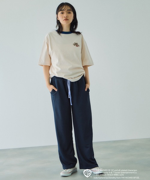 VICKY（ビッキー）の「OZリンガーバックプリントTシャツ≪洗濯機で洗える≫（Tシャツ/カットソー・レディース・ライトブルー/オフホワイト・M）」の15枚目の写真