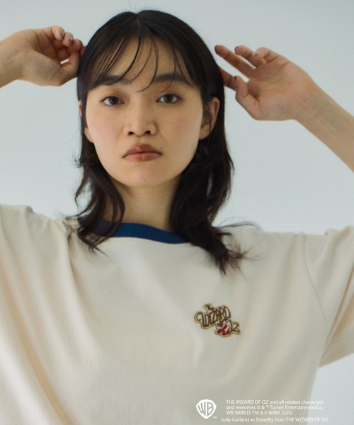 VICKY（ビッキー）の「OZリンガーバックプリントTシャツ≪洗濯機で洗える≫（Tシャツ/カットソー・レディース・ライトブルー/オフホワイト・M）」の16枚目の写真