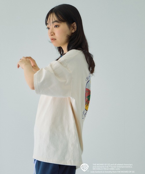 VICKY（ビッキー）の「OZリンガーバックプリントTシャツ≪洗濯機で洗える≫（Tシャツ/カットソー・レディース・ライトブルー/オフホワイト・M）」の17枚目の写真