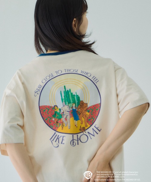 VICKY（ビッキー）の「OZリンガーバックプリントTシャツ≪洗濯機で洗える≫（Tシャツ/カットソー・レディース・ライトブルー/オフホワイト・M）」の18枚目の写真