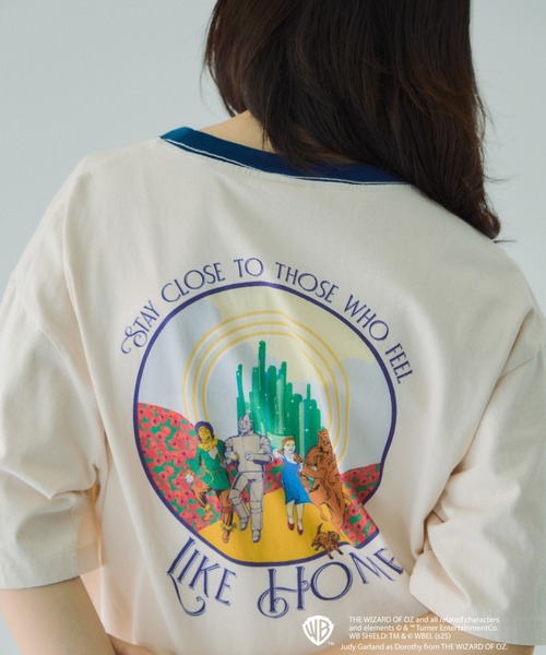 VICKY（ビッキー）の「OZリンガーバックプリントTシャツ≪洗濯機で洗える≫（Tシャツ/カットソー・レディース・ライトブルー/オフホワイト・M）」の19枚目の写真