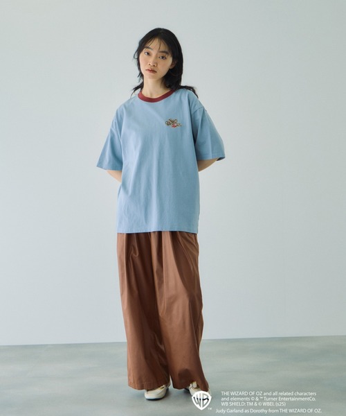 VICKY（ビッキー）の「OZリンガーバックプリントTシャツ≪洗濯機で洗える≫（Tシャツ/カットソー・レディース・ライトブルー/オフホワイト・M）」の9枚目の写真