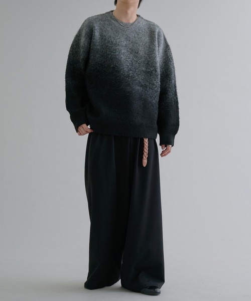 epnok（エプノック）の「グラデーションルーズニット（ニット/セーター・メンズ・ブルー/ブラック/ライトグレー/ブラウン/レッド/ネイビー・SMALL/MEDIUM/LARGE）」の18枚目の写真