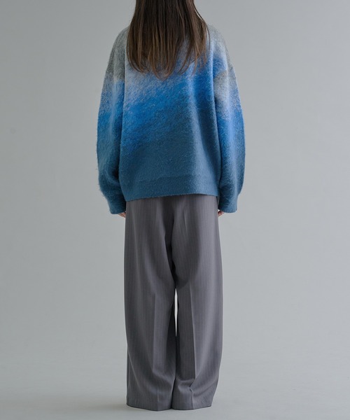 epnok（エプノック）の「グラデーションルーズニット（ニット/セーター・メンズ・ブルー/ブラック/ライトグレー/ブラウン/レッド/ネイビー・SMALL/MEDIUM/LARGE）」の21枚目の写真