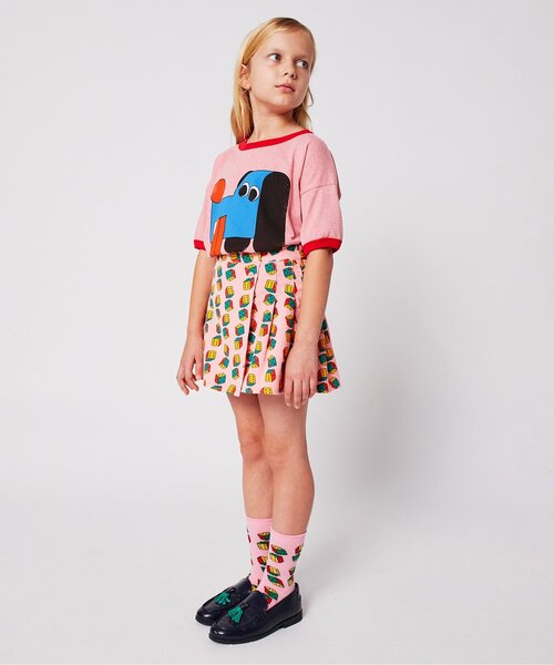 BOBO CHOSES（ボボショーズ）の「総柄Dices corduroyスカート【キッズ】（スカート・キッズ・ピンク・130/120/110）」の2枚目の写真