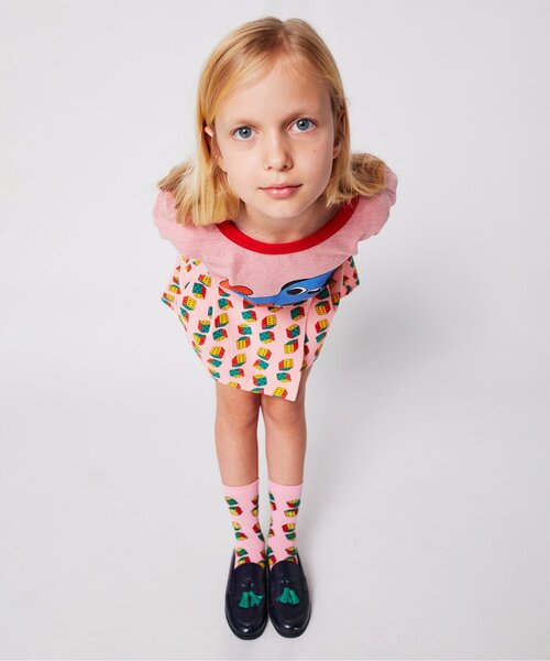 BOBO CHOSES（ボボショーズ）の「総柄Dices corduroyスカート【キッズ】（スカート・キッズ・ピンク・130/120/110）」の3枚目の写真