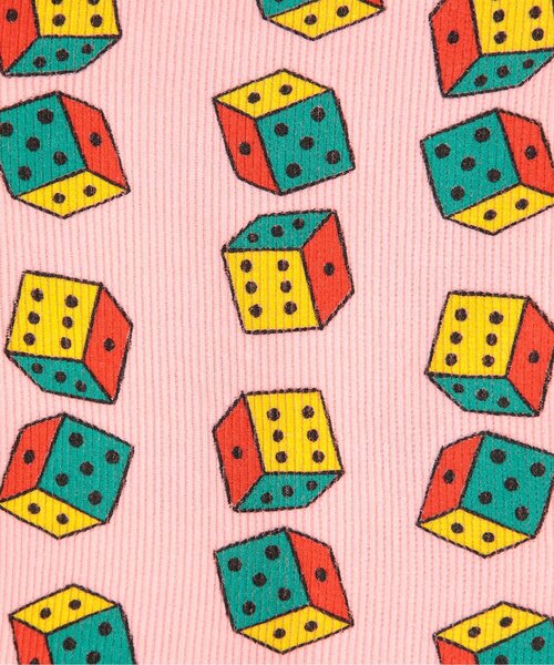 BOBO CHOSES（ボボショーズ）の「総柄Dices corduroyスカート【キッズ】（スカート・キッズ・ピンク・130/120/110）」の6枚目の写真