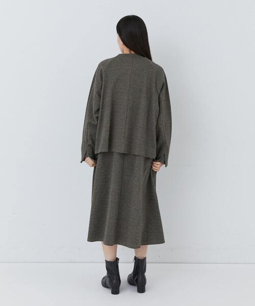 conges payes ADIEU TRISTESSE(コンジェ ペイエ アデュートリステス)の「デザインフロントジャケット(ノーカラージャケット・レディース・ベージュ系その他/ダークブラウン/ブラウン系その他・FREE)」の6枚目の写真