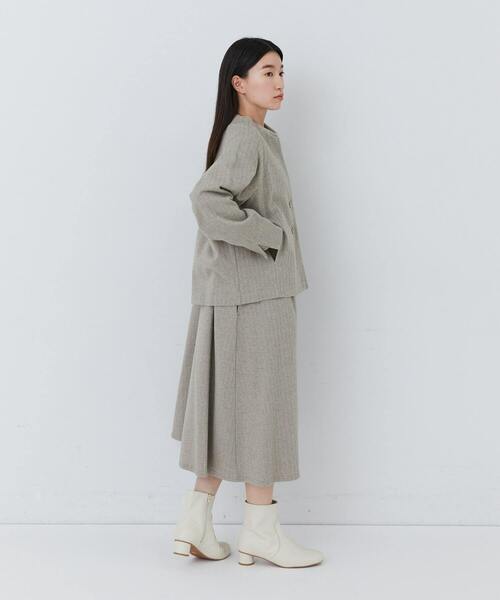 conges payes ADIEU TRISTESSE(コンジェ ペイエ アデュートリステス)の「デザインフロントジャケット(ノーカラージャケット・レディース・ベージュ系その他/ダークブラウン/ブラウン系その他・FREE)」の11枚目の写真