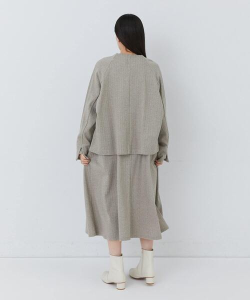 conges payes ADIEU TRISTESSE(コンジェ ペイエ アデュートリステス)の「デザインフロントジャケット(ノーカラージャケット・レディース・ベージュ系その他/ダークブラウン/ブラウン系その他・FREE)」の12枚目の写真