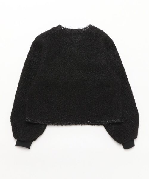 maarook（マルーク）の「プードルニットブレードジャケット（その他アウター・キッズ・ホワイト/ブラック・150cm/140cm/160cm）」の3枚目の写真