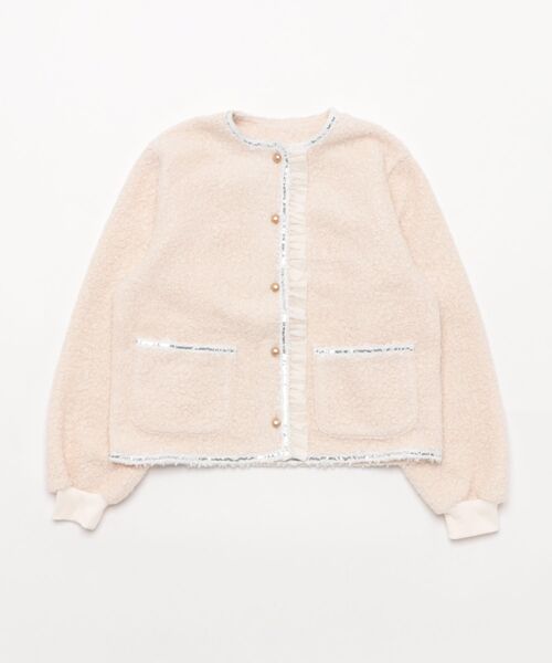 maarook（マルーク）の「プードルニットブレードジャケット（その他アウター・キッズ・ホワイト/ブラック・150cm/140cm/160cm）」の9枚目の写真