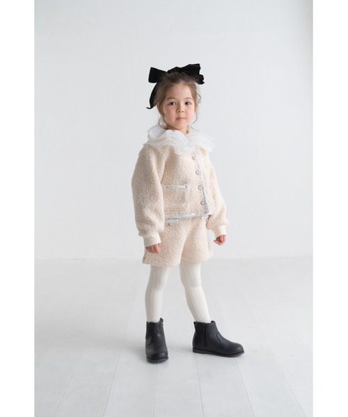 maarook（マルーク）の「プードルニットブレードジャケット（その他アウター・キッズ・ホワイト/ブラック・150cm/140cm/160cm）」の15枚目の写真