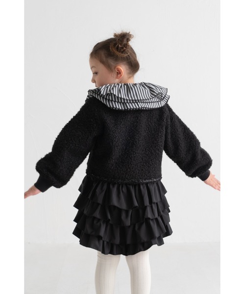 maarook（マルーク）の「プードルニットブレードジャケット（その他アウター・キッズ・ホワイト/ブラック・150cm/140cm/160cm）」の8枚目の写真