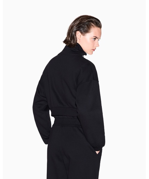 ARMANI EXCHANGE（アルマーニエクスチェンジ）の「【A|X アルマーニ エクスチェンジ】コットンフリース ジップアップスウェットシャツ（スウェット・レディース・アイボリー/ブラック・LARGE/MEDIUM/SMALL/X-LARGE/X-SMALL）」の3枚目の写真
