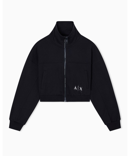 ARMANI EXCHANGE（アルマーニエクスチェンジ）の「【A|X アルマーニ エクスチェンジ】コットンフリース ジップアップスウェットシャツ（スウェット・レディース・アイボリー/ブラック・LARGE/MEDIUM/SMALL/X-LARGE/X-SMALL）」の8枚目の写真
