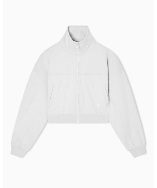 ARMANI EXCHANGE（アルマーニエクスチェンジ）の「【A|X アルマーニ エクスチェンジ】コットンフリース ジップアップスウェットシャツ（スウェット・レディース・アイボリー/ブラック・LARGE/MEDIUM/SMALL/X-LARGE/X-SMALL）」の7枚目の写真